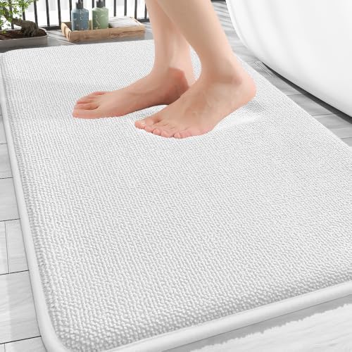 OLANLY Thick Memory Foam Bathroom Rugs 30x20, Absorbent Bath Mat by OLANLY