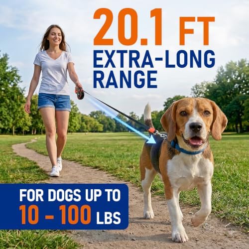 20.1 ft Retractable Dog Leash for Dogs 10–100 lbs - Image 2