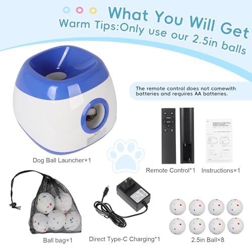 Automatic Ball Launcher for Dogs: 40-80FT Thrower Fetch Machine - Image 3