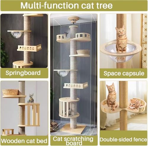 Yinanroa Mekidulu Floor to Ceiling Cat Tree - Image 2