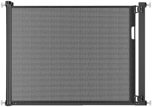 Malier Retractable Dog Gate, 29-42" No Drilling Pressure Mounted Mesh Dog Gate by Malier