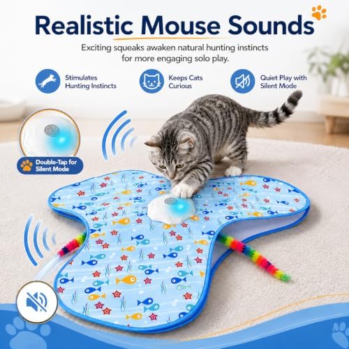 Interactive Cat Toys for Indoor Cats, Hide and Seek, 3 Smart Modes - Image 4
