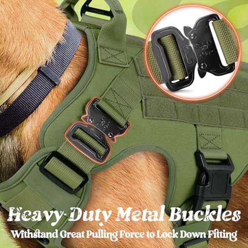 rabbitgoo Tactical Dog Harness for Small, Heavy Duty Military No Pull Vest - Image 4