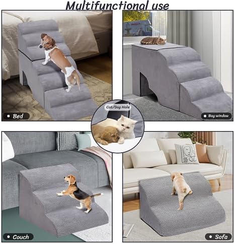 7-Step 35D Foam Dog Stair for High Beds 32 inches Tall - Image 6