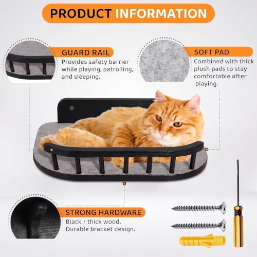 Cat Wall Shelves, Modern Cat Wall Furniture - Image 2