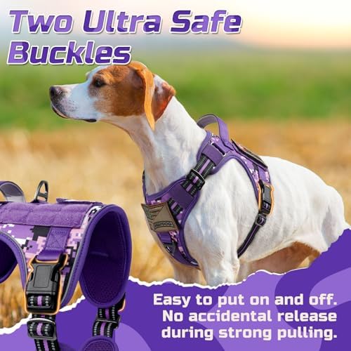 rabbitgoo Tactical Dog Harness for Large, No Pull Military Service Vest - Image 3
