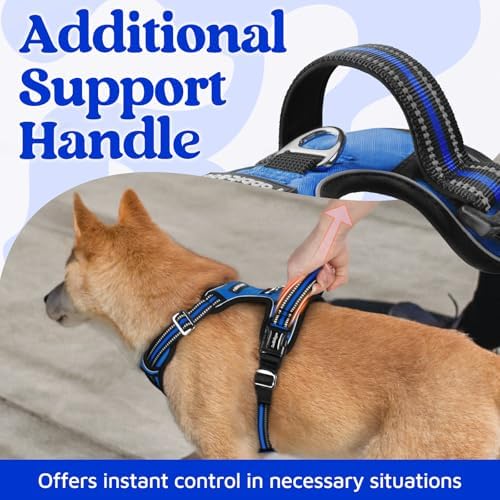 rabbitgoo Dog Harness for Large, No Pull 3 Buckles Easy On & Off - Image 4