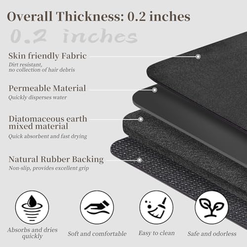 Bath Rugs 32x17-Diatomaceous Earth Stone Bath Mats - Image 5