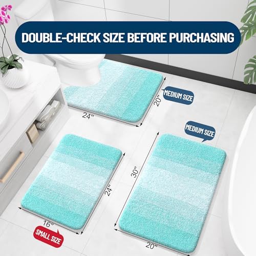 OLANLY Bathroom Runner Rug 70x24, Extra Soft Absorbent Microfiber Bath Rugs - Image 2