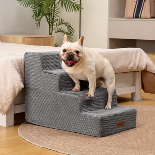 Aodisman Dog Steps for Bed & Couch, 18.5" H 4-Step Pet Stairs for Small Dogs - Image 4