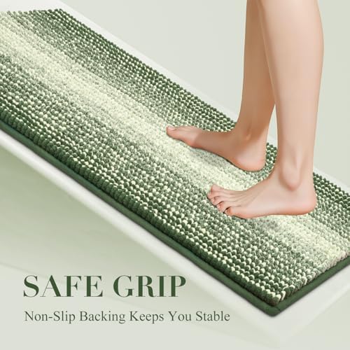 BSICPRO Bathroom Rugs, 20x32 Chenille Bath Mats - Image 4
