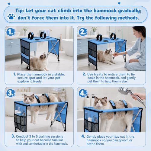 Foldable Grooming Hammock for Small Dogs & Cats, Pet Grooming Table - Image 6
