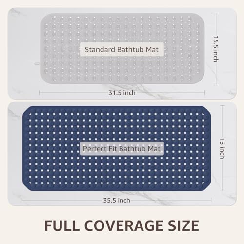 OTHWAY Bath Tub Shower Mat Non Slip, Bathtub Floor Liner Mats - Image 4