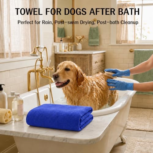 2 Pcs Microfiber Dog Towels for Drying Dogs Large, 55 X 27 Inch - Image 6