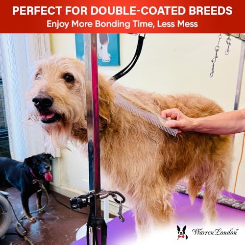Warren London Carding Pro XL Copper Dog Grooming Comb - Image 5