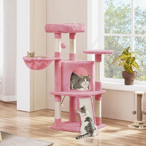 Yaheetech Cat Tree, 42in Play Tower - Image 2