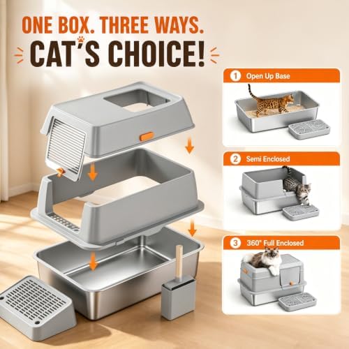 XL Stainless Steel Litter Box - Image 2