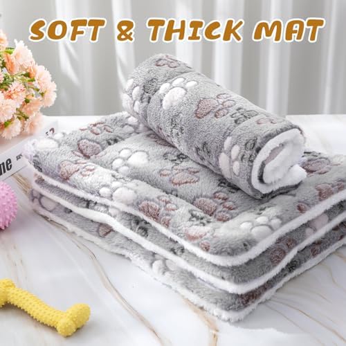 Tuanse 4 Pack Soft Pet Bed Mat Small Dog Crate Fleece - Image 7
