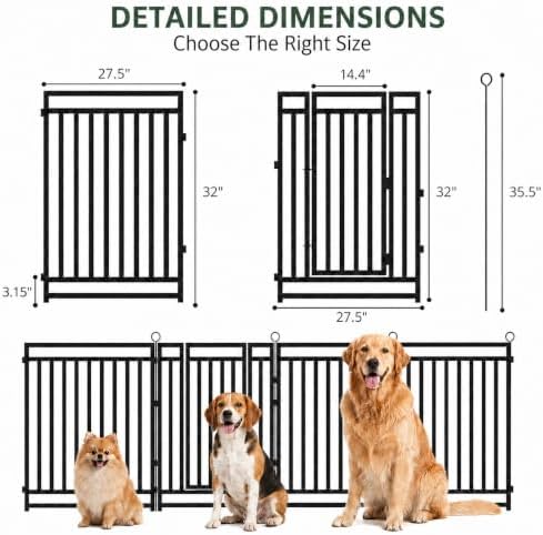 Thickened Outdoor Dog Fence, 16 Panels - Image 3