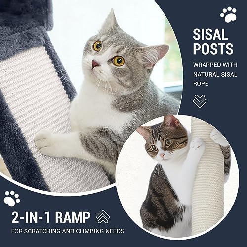 Allewie 68 Inches Cat Tree/House and Towers - Image 4