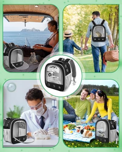 DBNESS Guinea Pig Carrier Backpack, Portable Rabbit Travel Carring Bag - Image 6