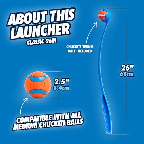 Chuckit! Classic 26M Dog Ball Launcher, Includes Medium 2.5in Ball - Image 3