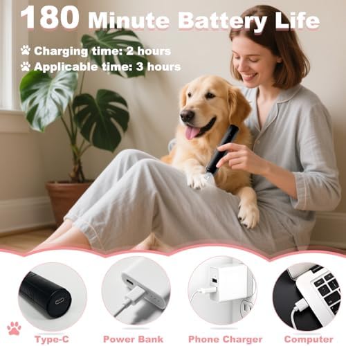 Consss Dog Nail Grinder Quiet, 7500 RPM Dog Nail Clippers - Image 5