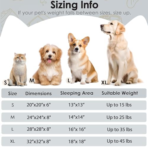Hoewina Dog & Cat Bed, 20in Cat Beds - Image 2