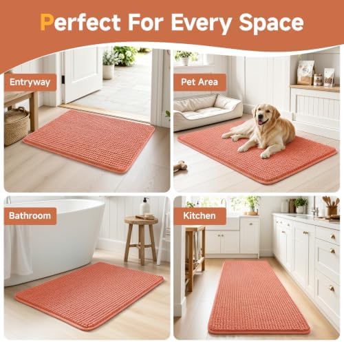 Ophanie Orange Door Mat 28x18, Muddy Mats - Image 7