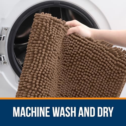 OLANLY Large Bathroom Rugs 50x30, Extra Soft Absorbent Chenille Bath Rugs - Image 5