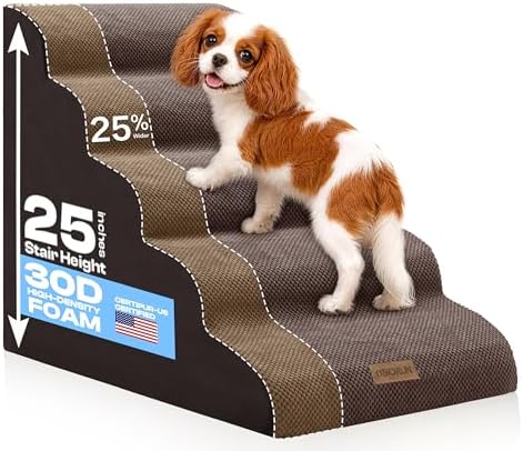 Miorun Extra Wide Dog Stairs for Large Dogs by Miorun