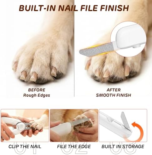 Dog Nail Clippers with Lights, Safe & Stress-Free - Image 4