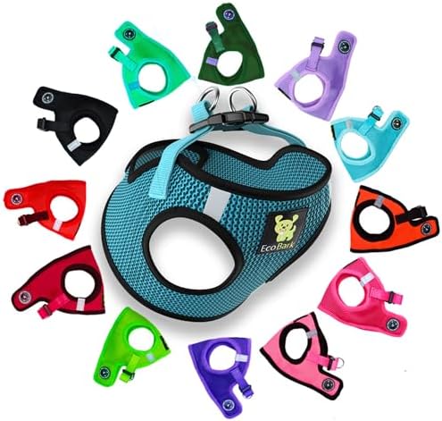 EcoBark Step in Dog Harness, Reflective Ultra Padded Mesh No Pull Vest by EcoBark