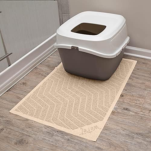 WePet Cat Litter Box Mat, Kitty Premium PVC Pad, Durable Trapping Rug, - Image 2