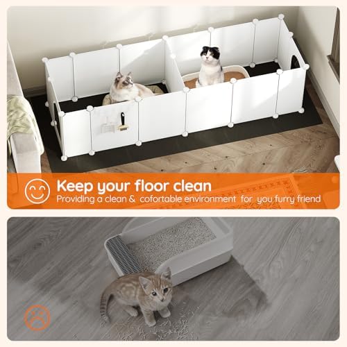 HOOBRO 2 Pack Cat Litter Box Enclosure Splash Guard - Image 7