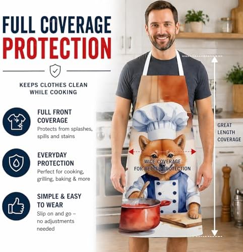 Caroline's Treasures Finnish Spitz The Chef Apron Cooking Kitchen Server Baking - Image 3
