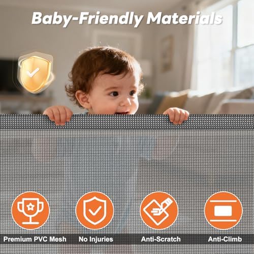 70 Inch Wide Retractable Baby Gate - Image 6