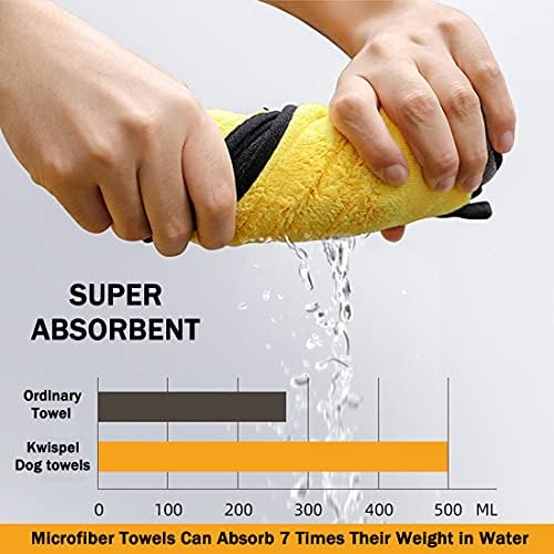 Dog Towel - 2 Pack Large Dog Bath Towel Super Absorbent Microfiber Beach Towels - Image 3