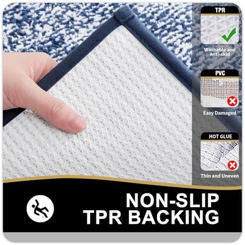 OLANLY Large Bathroom Rugs 40x24, Soft Absorbent Microfiber Bath Rugs - Image 4