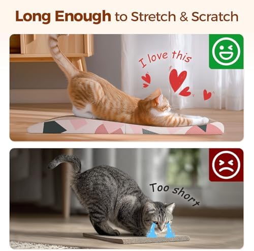 ComSaf Foldable Cat Scratcher Bed, Cardboard Scratch Pad - Image 3