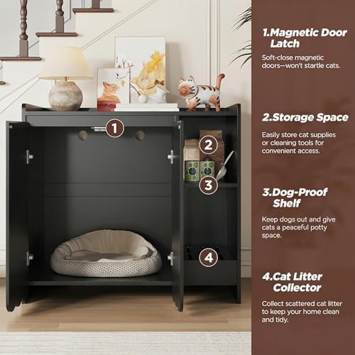 Halitaa Large Litter Box Enclosure - Image 4