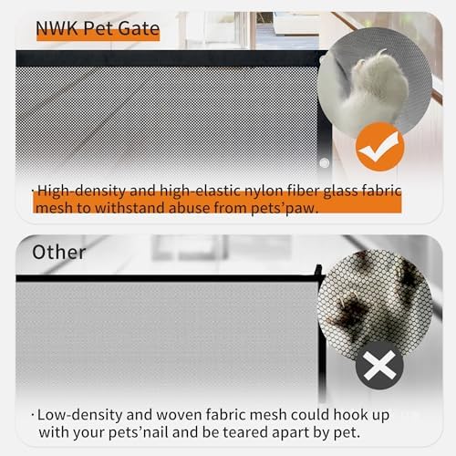 NWK 98’’ to 120’’Extra Wide Adjustable Pet Gate, 30’’ Tall - Image 6