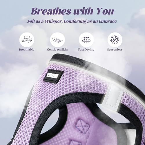 No Pull Dog Puppy Harness and Leash Set Reflective Mesh Vest Medium - Image 3