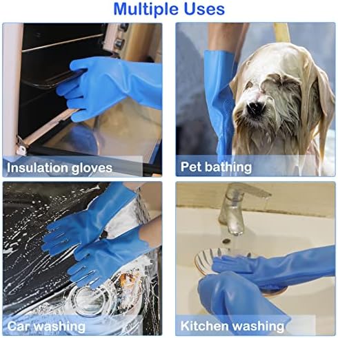 Silicone Pet Grooming Gloves Dog Washing Gloves - Image 5