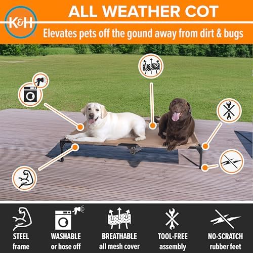 K&H Outdoor Elevated Dog Bed for Large & Extra-Large Pets, XL 50x32in - Image 2