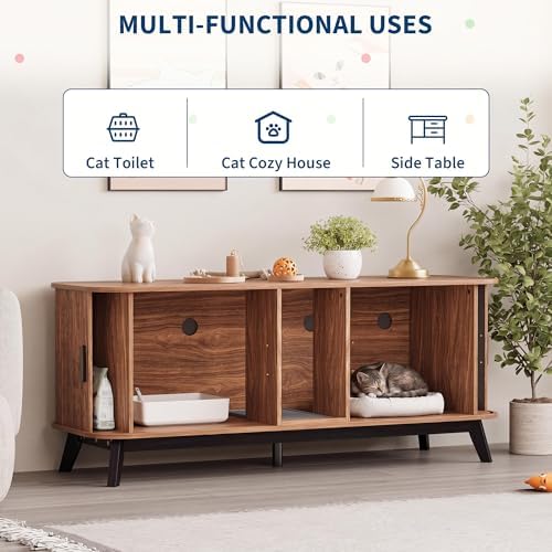 Cat Litter Box Furniture for 2 Cats - Image 7