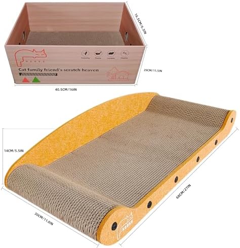 Cat Scratcher Bed 27 Inch Cat Couch Scratcher &16 Inch Cat Scratch Box - Image 7