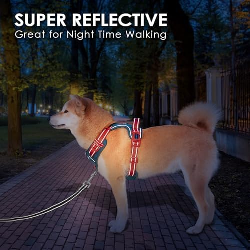 PHOEPET No Pull Dog Harness, Unique Colors Reflective Adjustable Dog Vest - Image 5