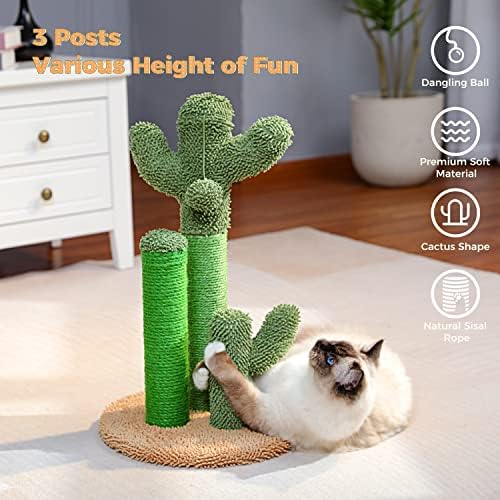 PAWZ Road Cactus Cat Scratching Post 23”Cat Scratcher - Image 4