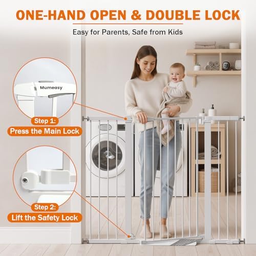 Mumeasy 36" Extra Tall Baby Gate - Image 3